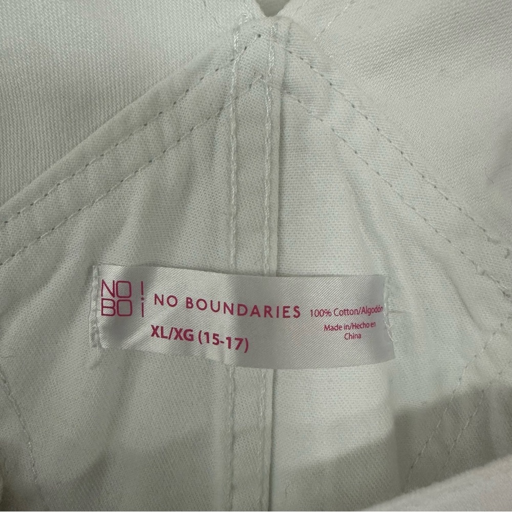 No Boundaries White Shortalls size XL Women - Picture 7 of 13
